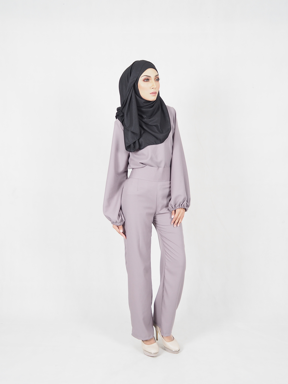 SW5355  PLUS SIZE BREASTFEEDING SET WEAR GREY