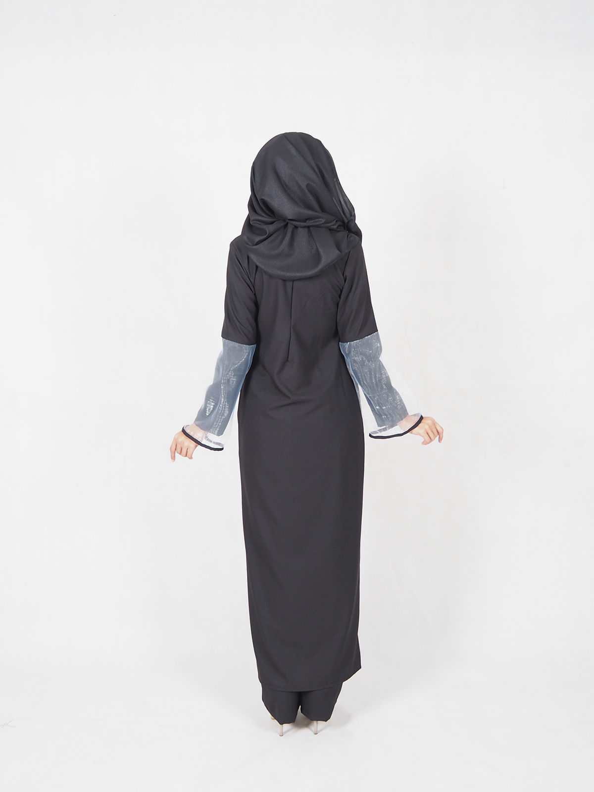SW5356 PLUS SIZE BREASTFEEDING BLOUSE & PANTS BLACK