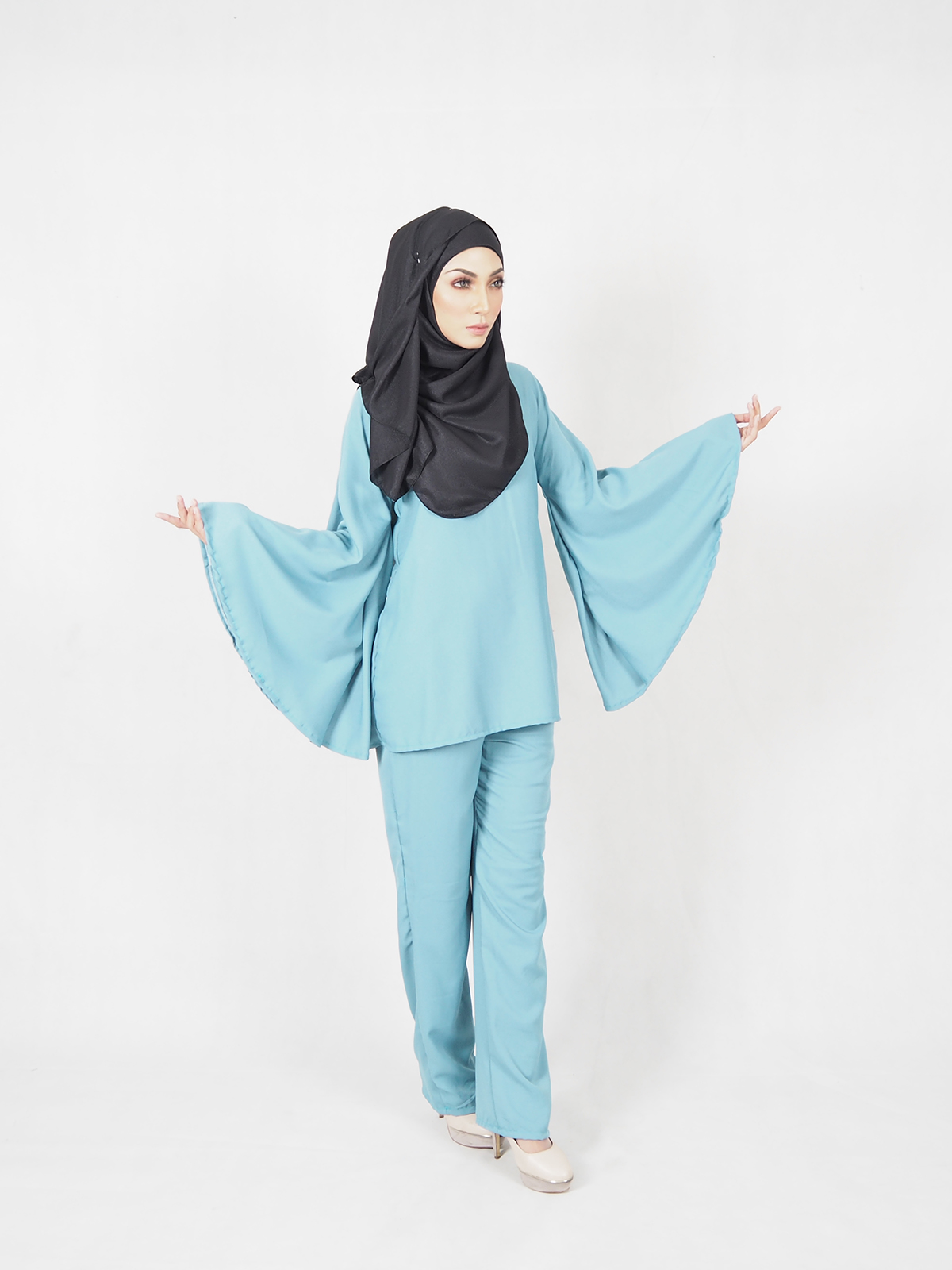 SW5357 PLUS SIZE BREASTFEEDING SET WEAR BLUE