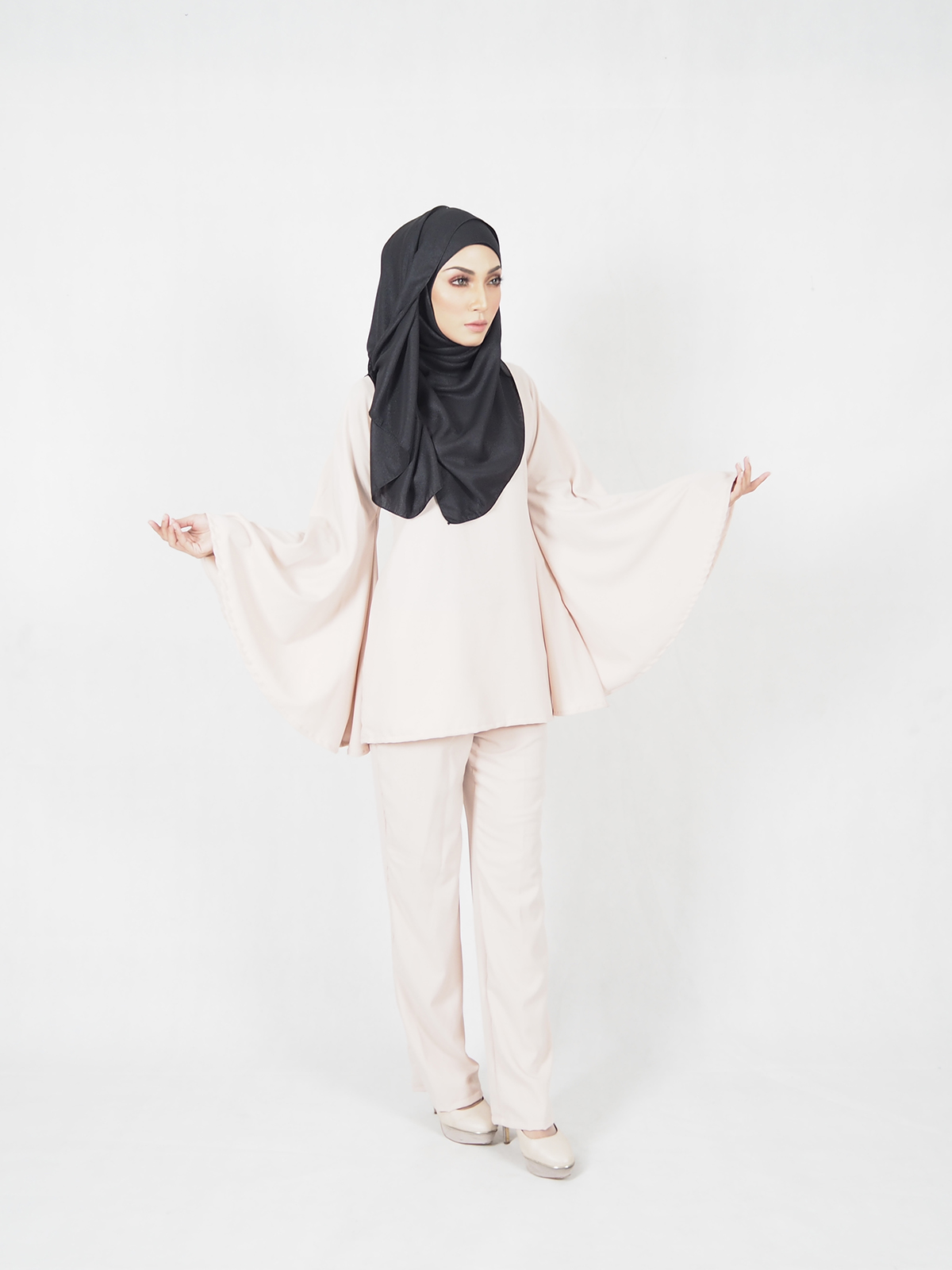 SW5357 PLUS SIZE BREASTFEEDING SET WEAR CREAM