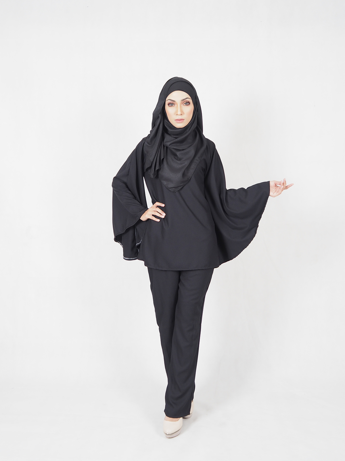 SW5357 PLUS SIZE BREASTFEEDING SET WEAR BLACK