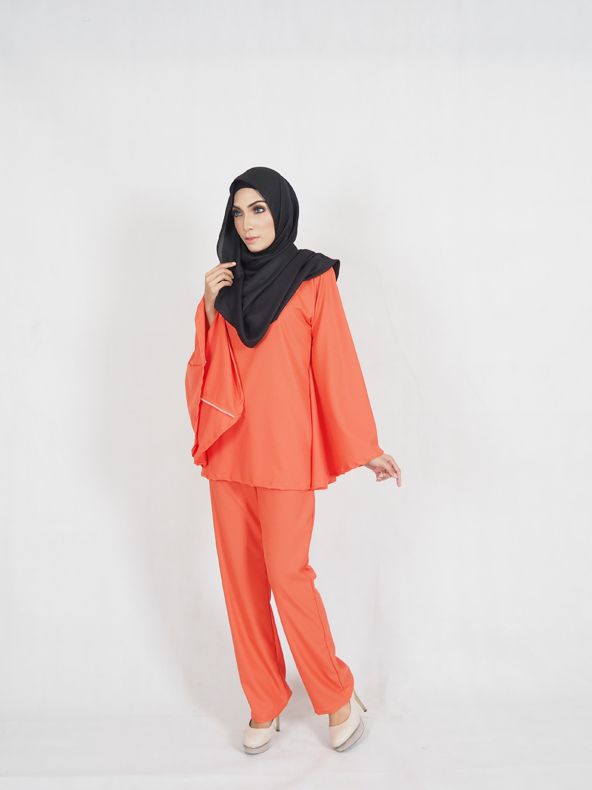 SW5357 PLUS SIZE BREASTFEEDING SET WEAR ORANGE