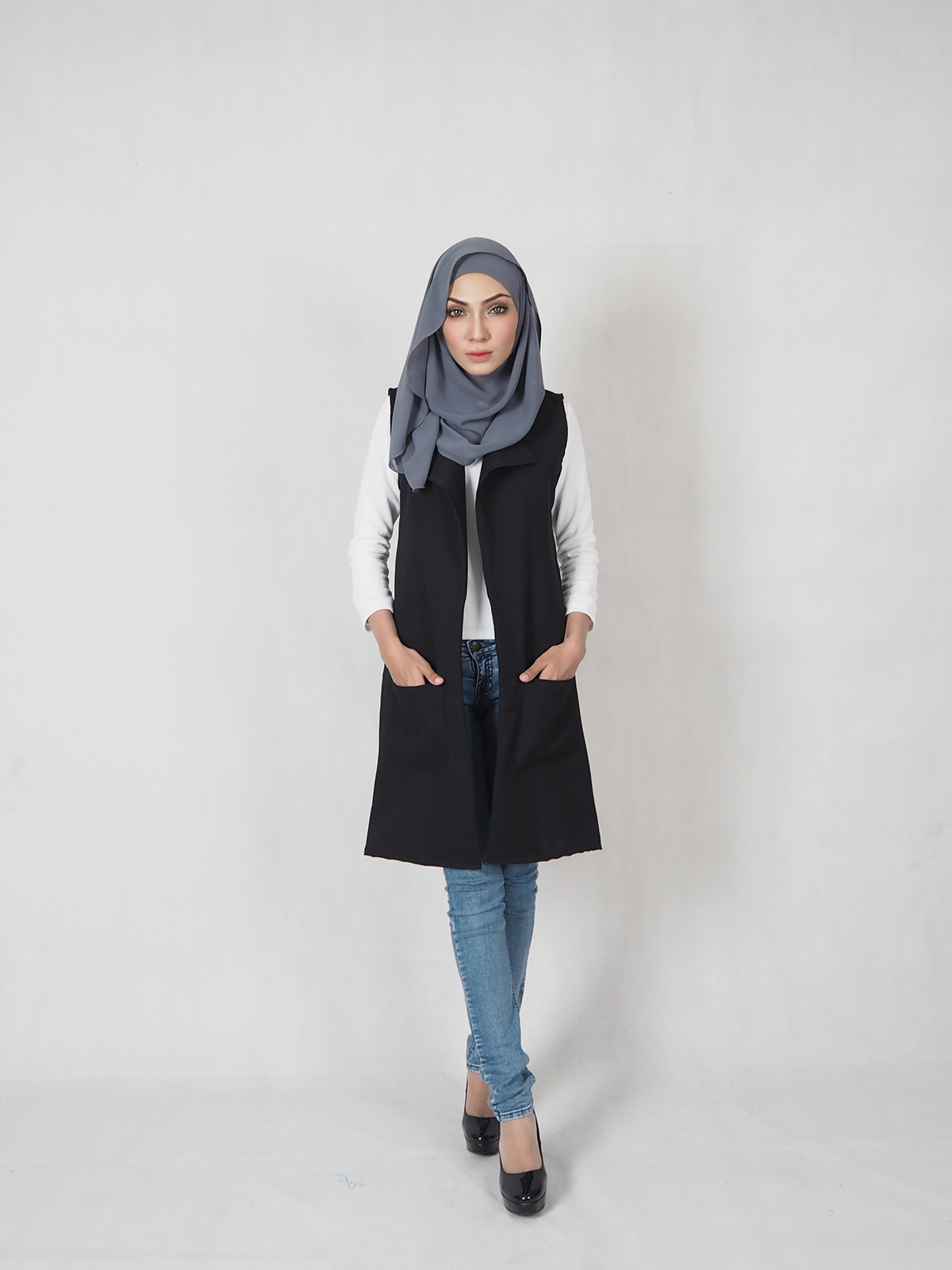 SW5365 Jesica Stylish Jacket Black
