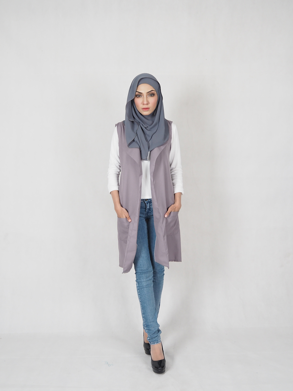 SW5365 Jesica Stylish Jacket Grey