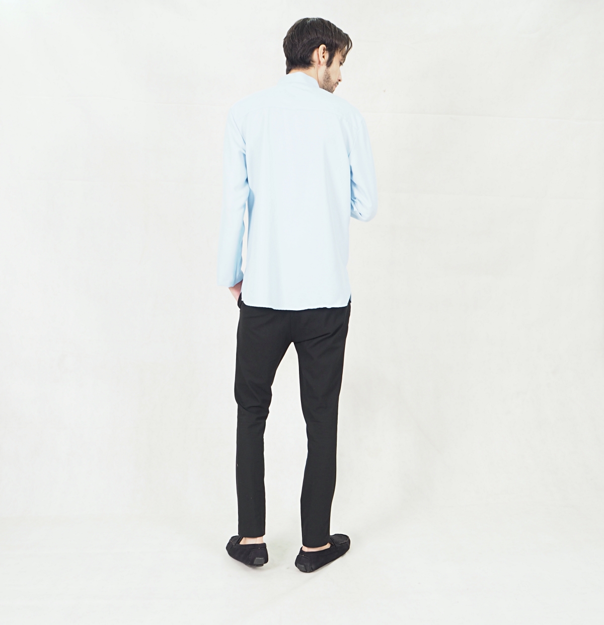 SW5367 Men Top Kurta Baby Blue