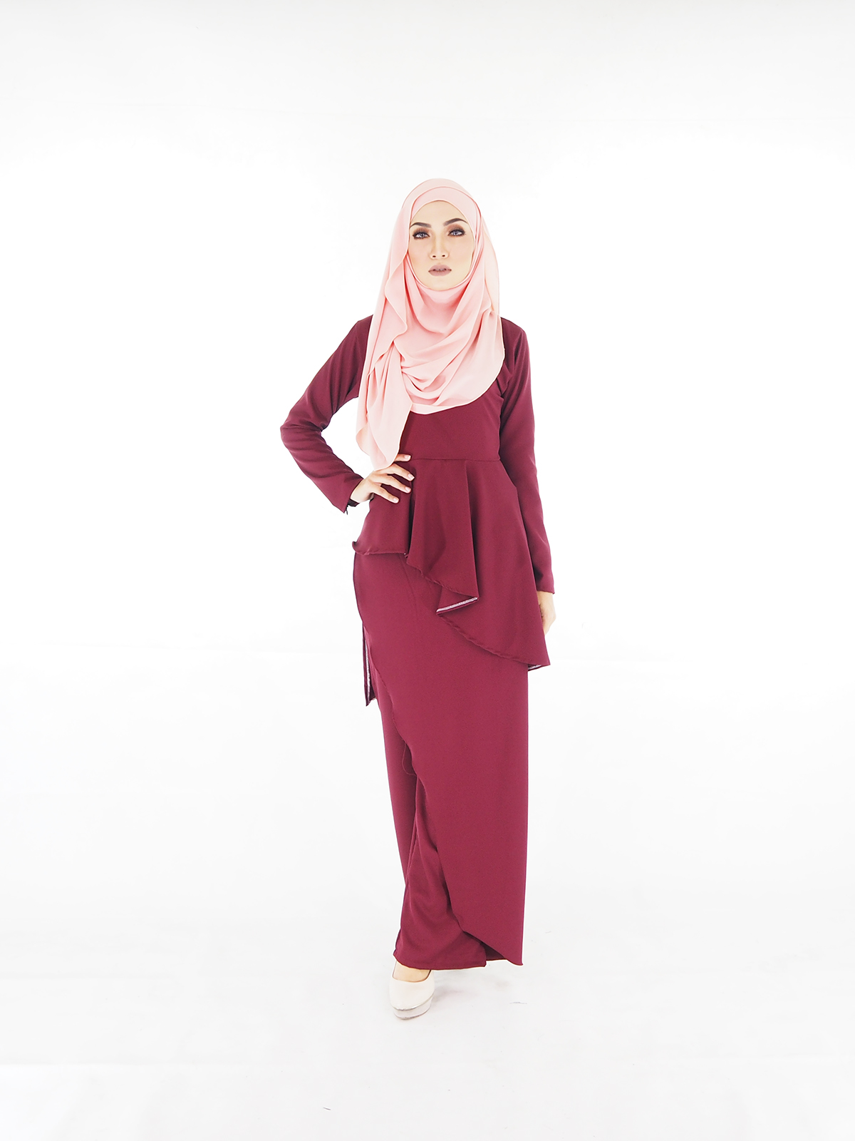 SW5369 PLUS SIZE BREASTFEEDING SET WEAR MAROON