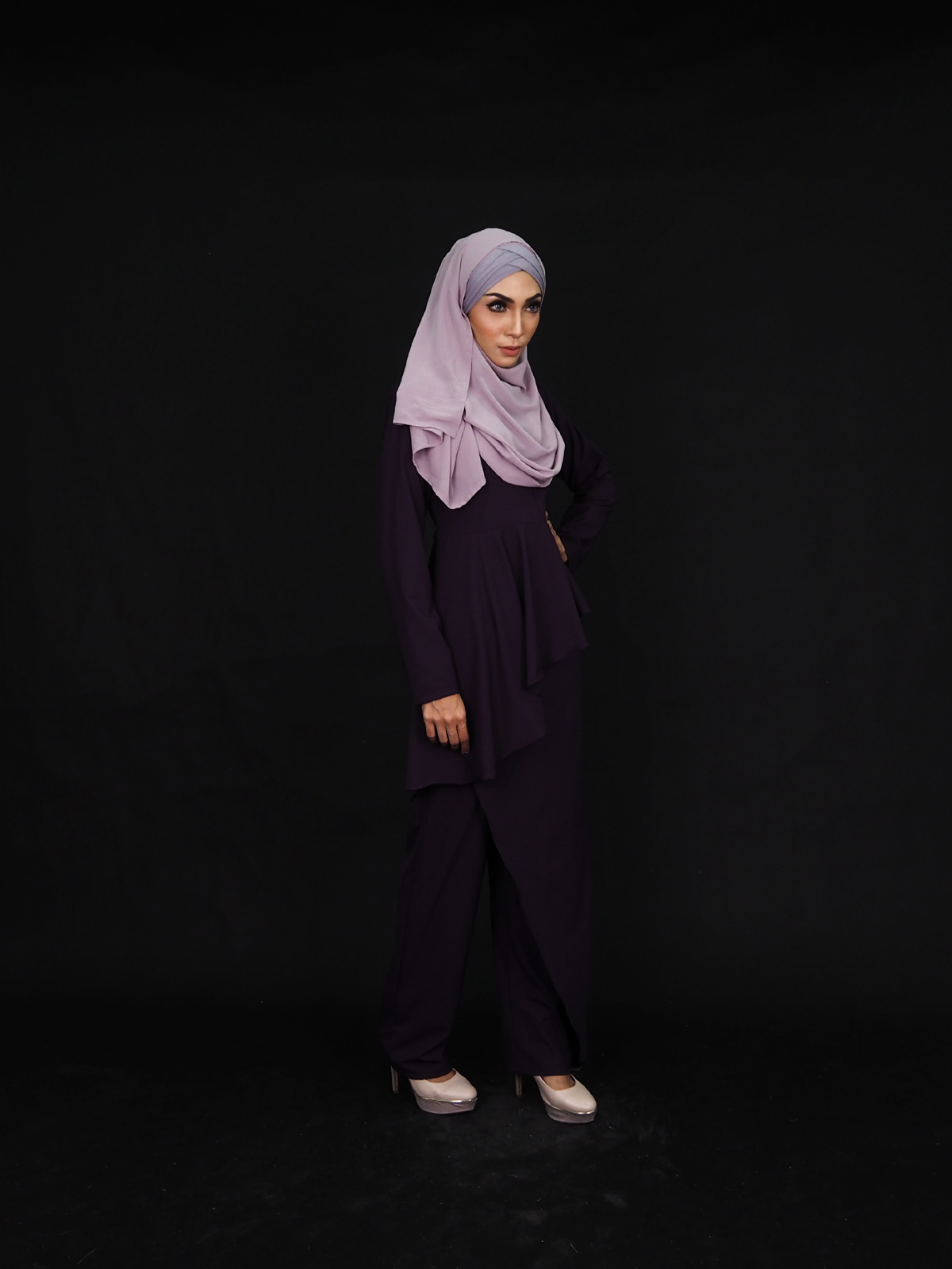 SW5369 PLUS SIZE BREASTFEEDING SET WEAR PURPLE