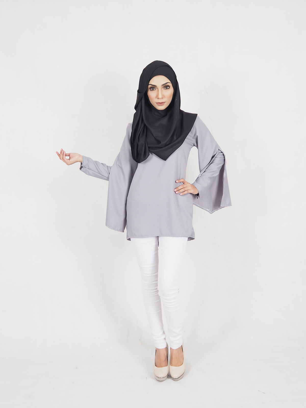 SW5371 PLUS SIZE BREASTFEEDING GREY