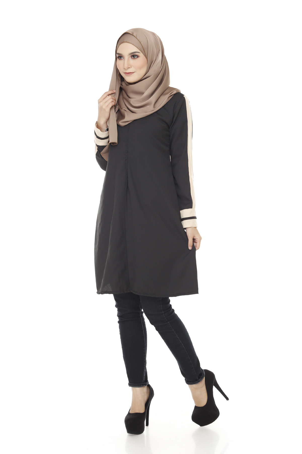 SW5375 MUSLIMAH PLUS SIZE BLACK