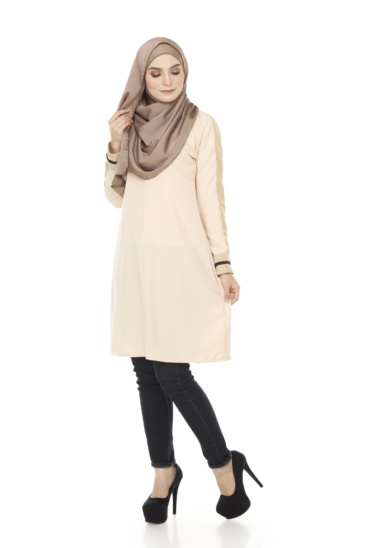 SW5375 MUSLIMAH PLUS SIZE CREAM