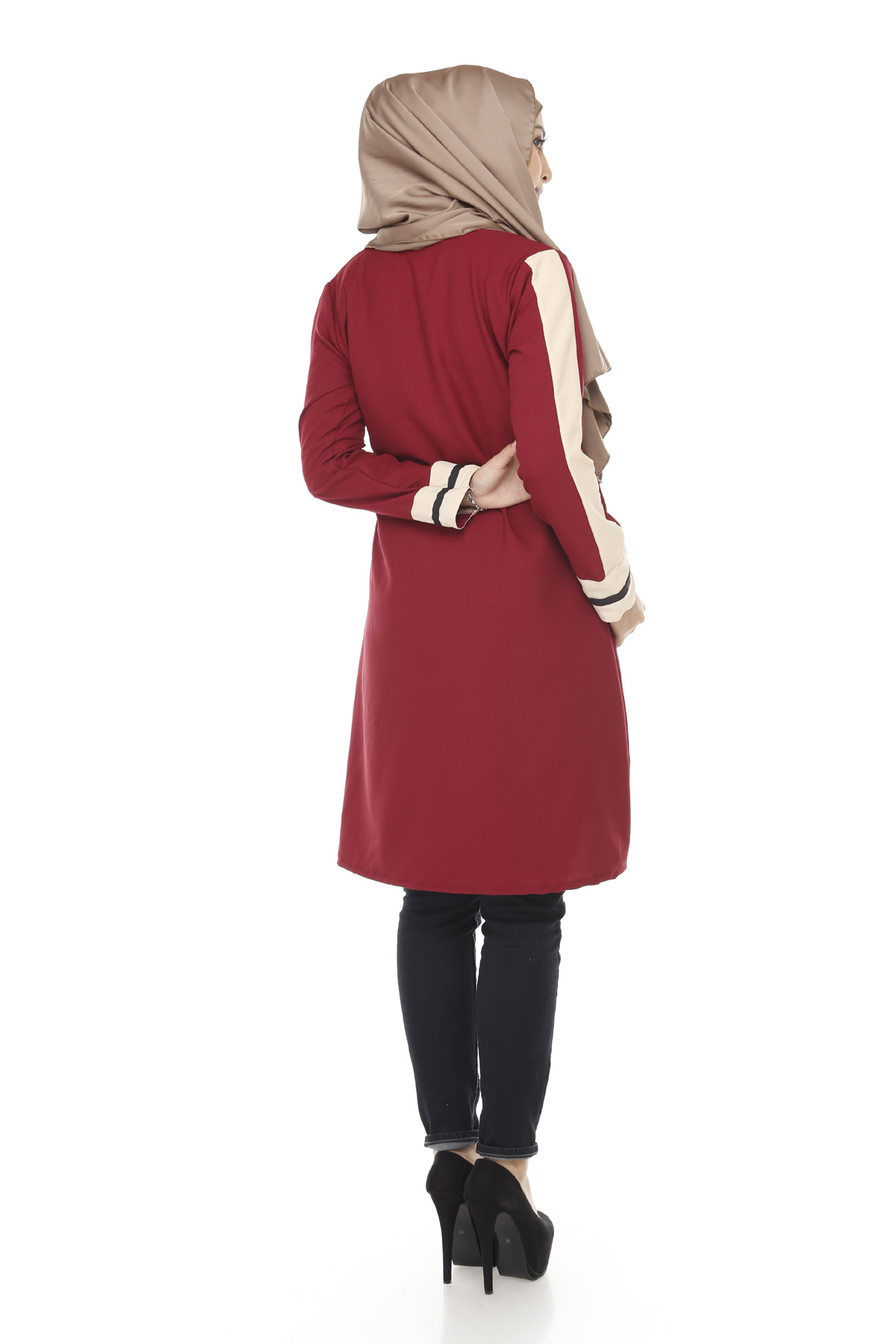 SW5375 MUSLIMAH PLUS SIZE MAROON