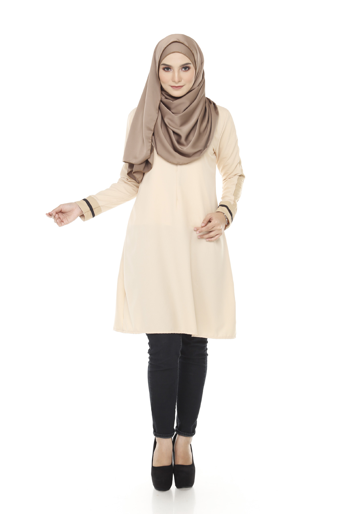SW5375 MUSLIMAH PLUS SIZE CREAM