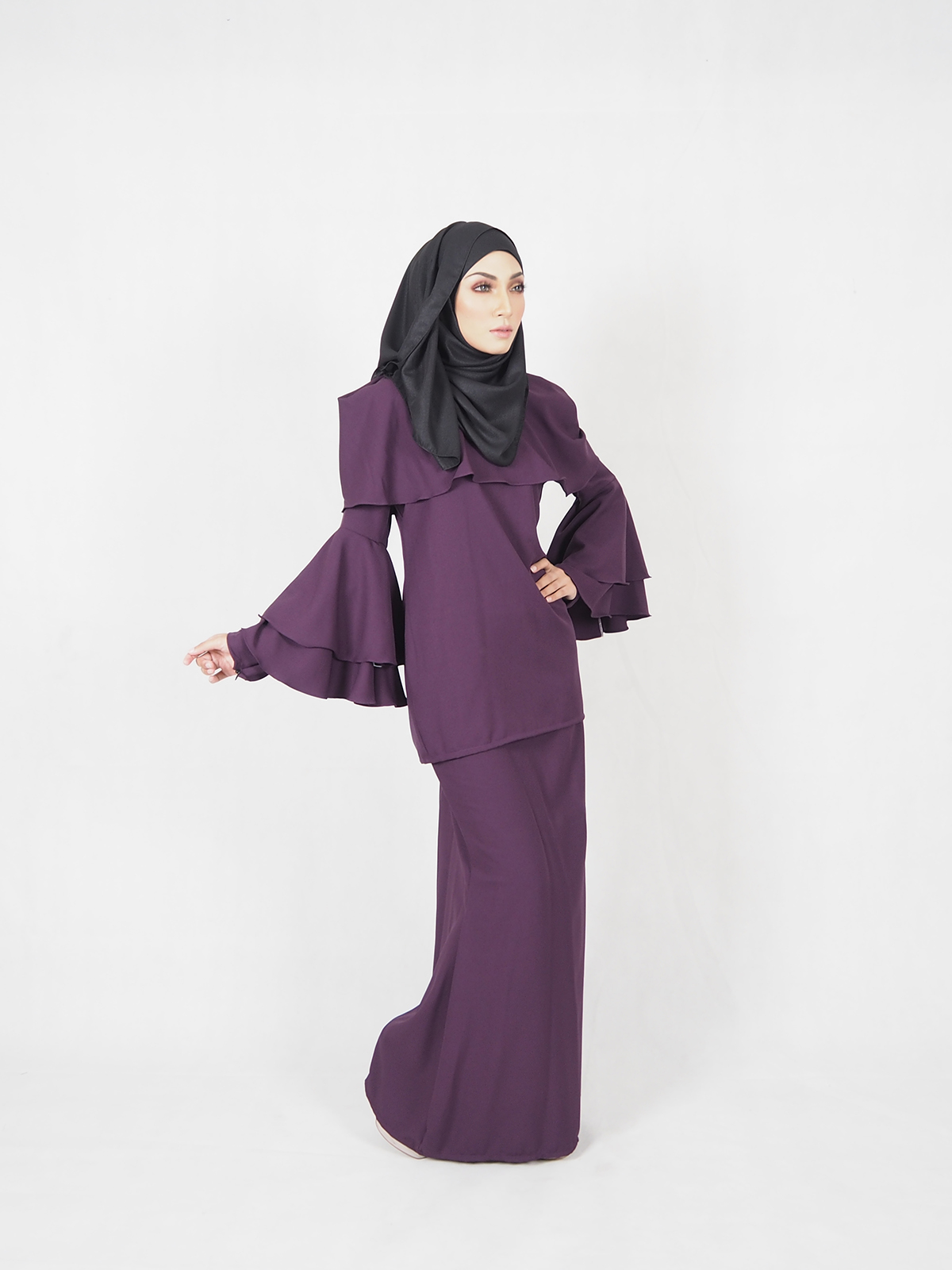 SW5388 STYLISH MATERNITY BAJU KURUNG PURPLE