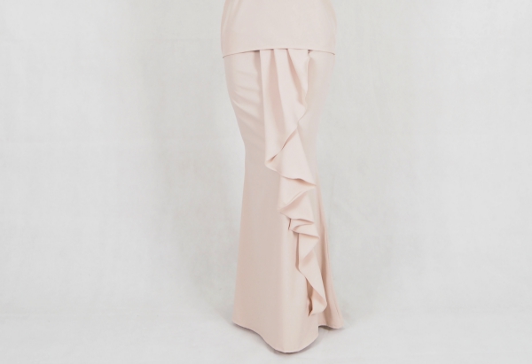SW5380 PLUS SIZE MAXI SKIRT CREAM