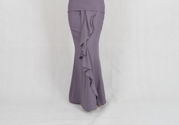 SW5380 PLUS SIZE MAXI SKIRT GREY  