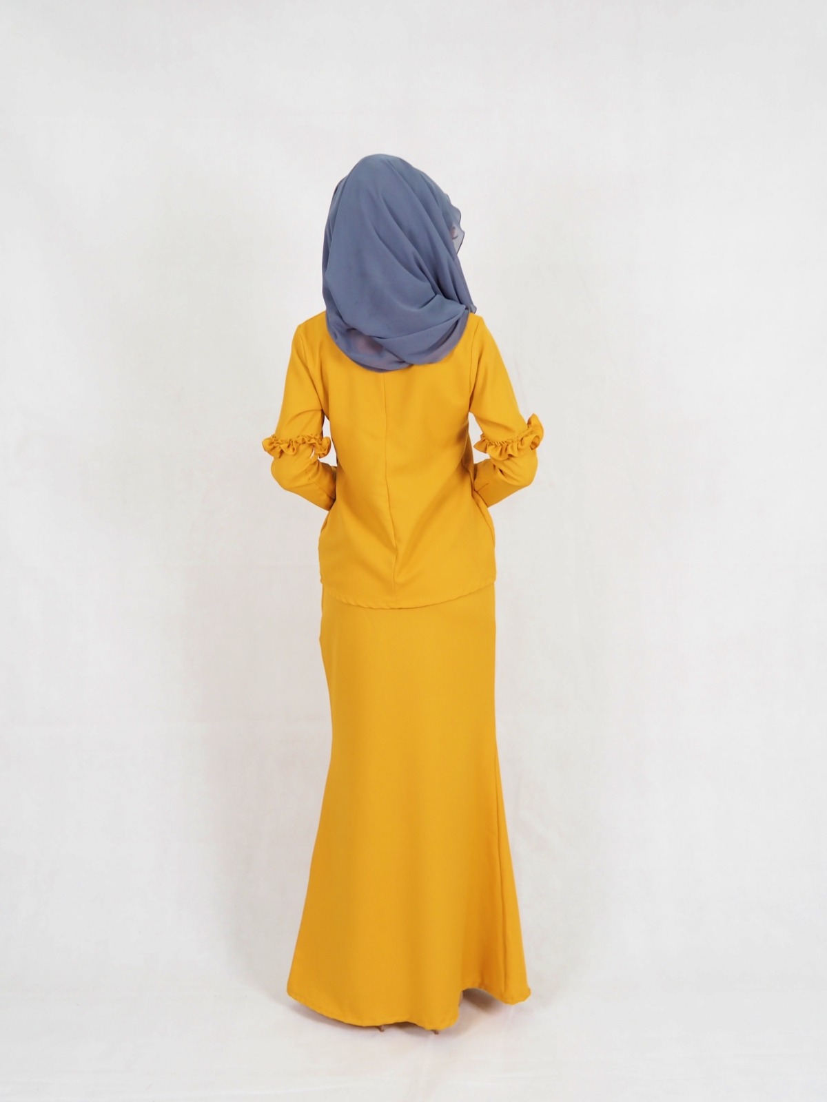 SW5383 MODERN MATERNITY MUSLIMAH BAJU KURUNG MUSTARD