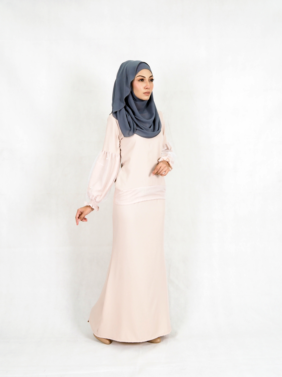 SW5384 MATERNITY STYLISH BAJU KURUNG CREAM