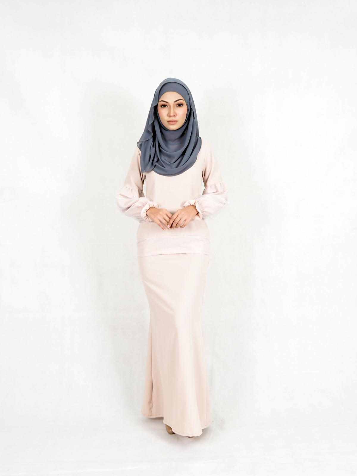 SW5384 MATERNITY STYLISH BAJU KURUNG CREAM