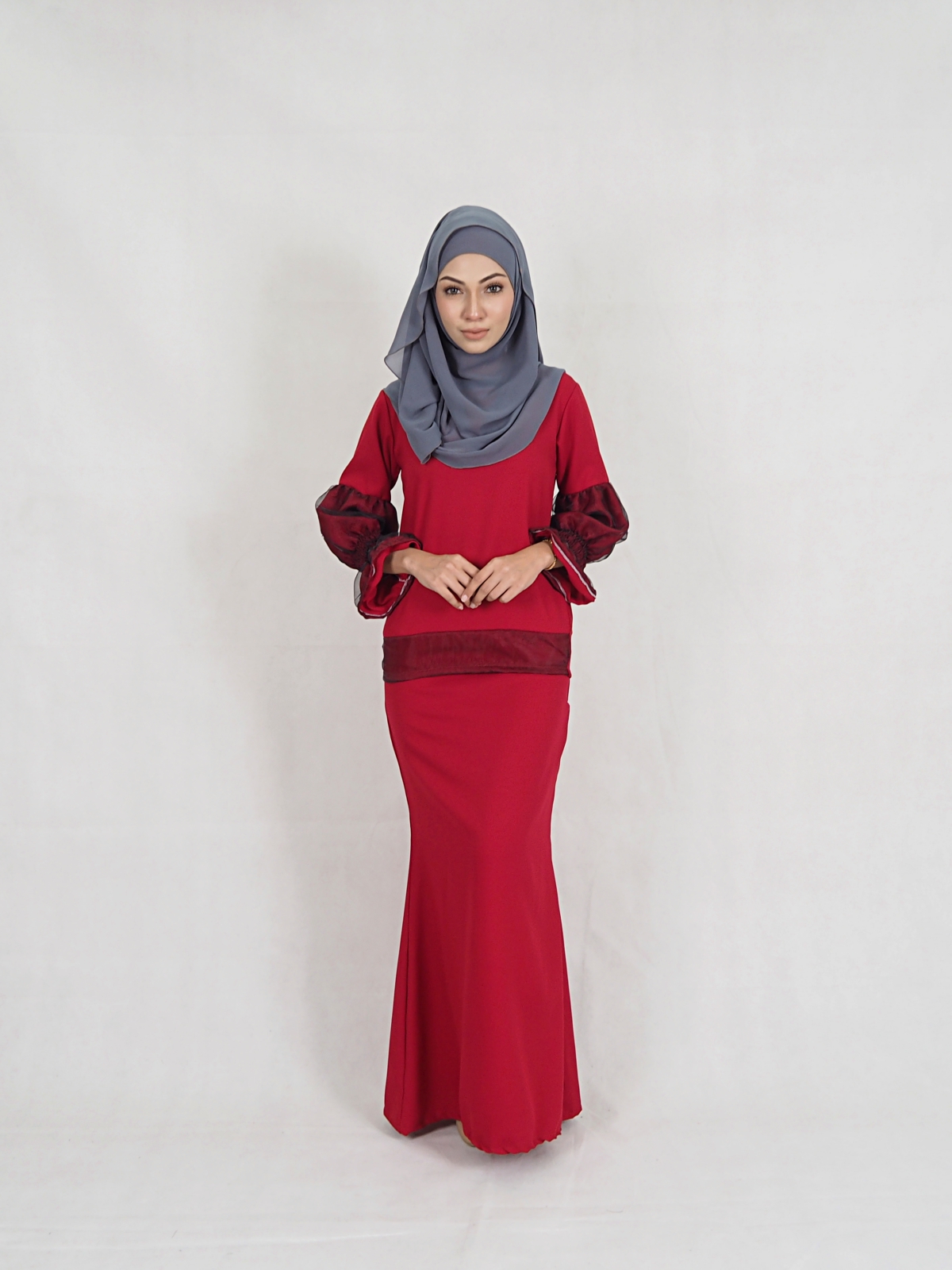 SW5384 MATERNITY STYLISH BAJU KURUNG MAROON