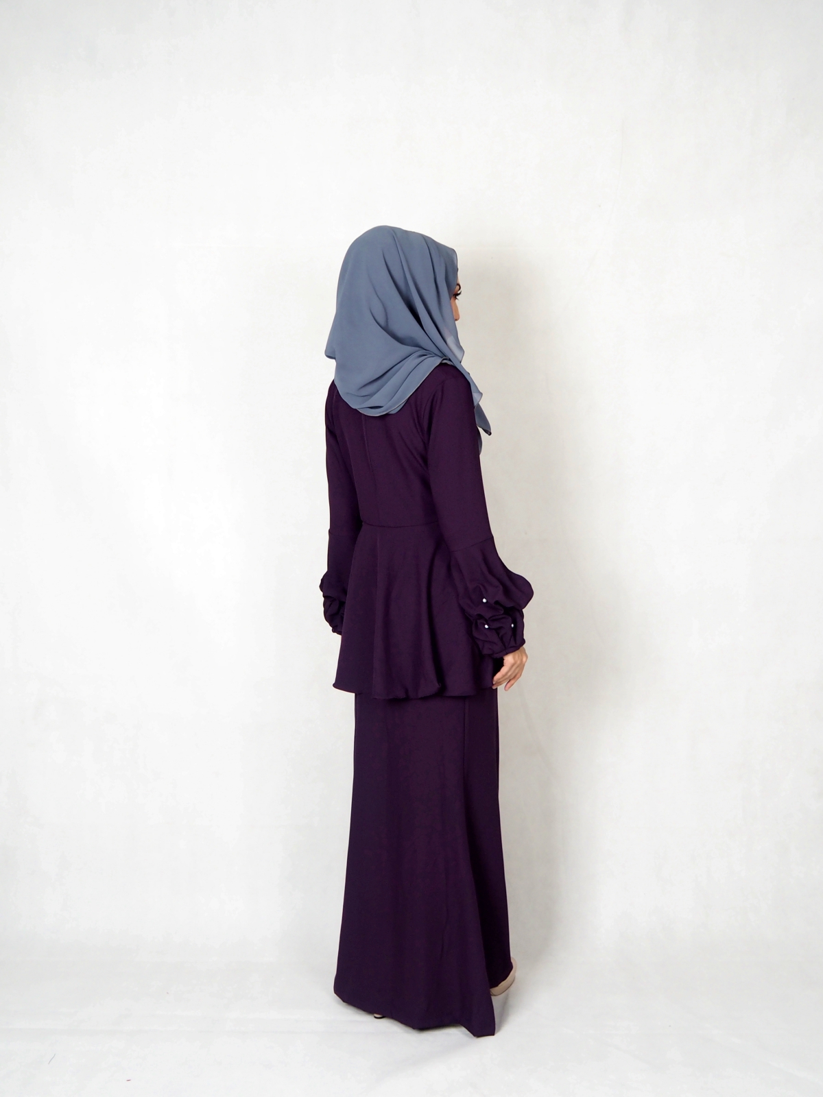 SW5385 MATERNITY PEPLUM BAJU KURUNG PURPLE