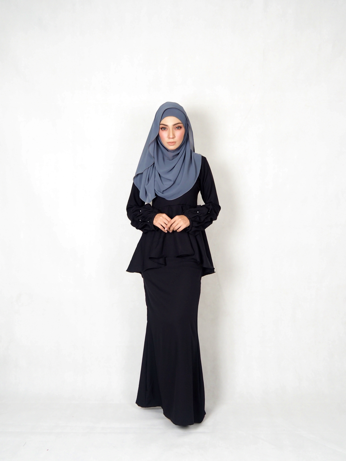 SW5385 MATERNITY PEPLUM BAJU KURUNG BLACK