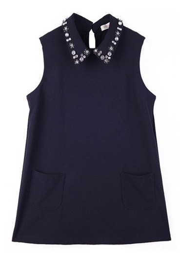 BM71303 Glitter Beads Top Black