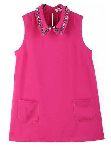 BM71303 Glitter Beads Top Pink