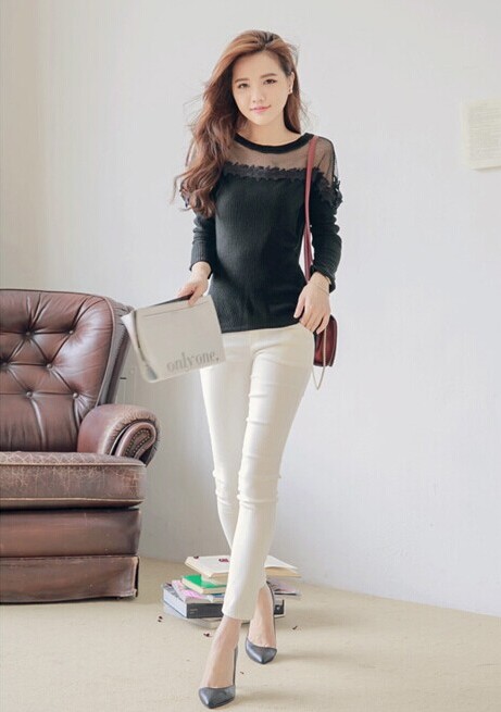 BM71310 Trim Blouse Black