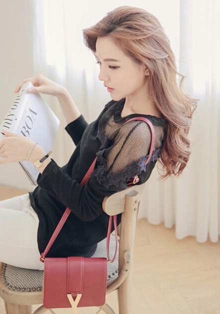 BM71310 Trim Blouse Black