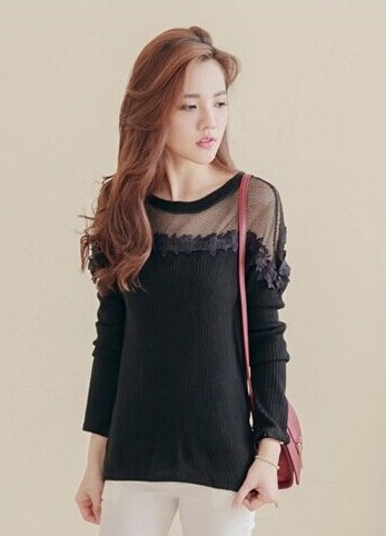 BM71310 Trim Blouse Black