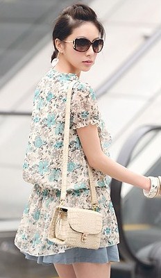 BM71322 Floral Printed Blouse As Picture