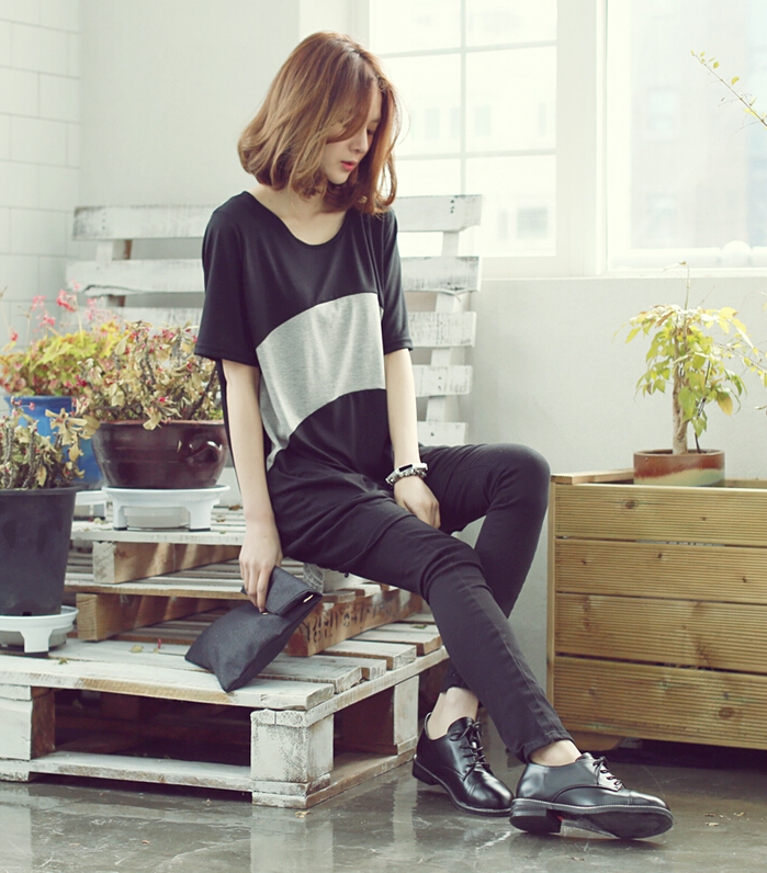 BM71325 Korean Casual Top Black