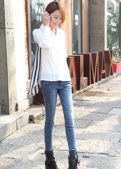 BM71328 Striped Back Top As Picture
