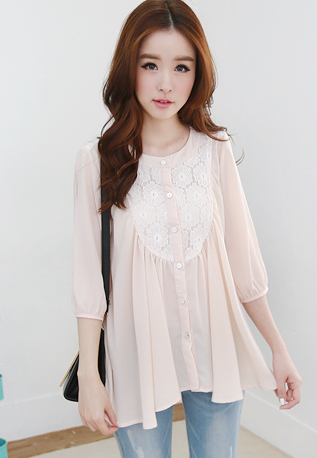 BM71329 Lace Blouse As Picture