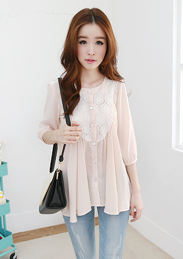 BM71329 Lace Blouse As Picture