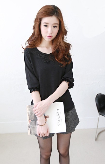 BM71330 Korean Stylish Top Black