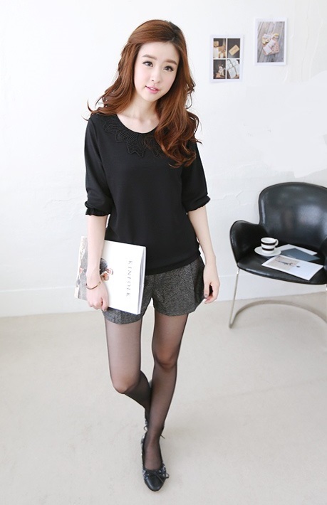 BM71330 Korean Stylish Top Black