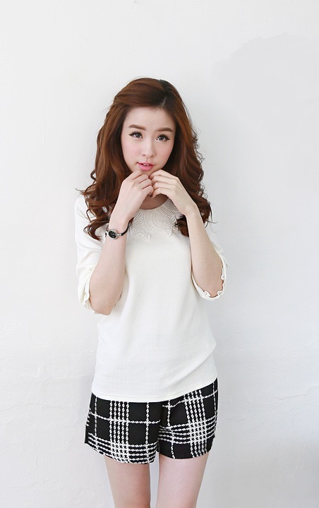 BM71330 Korean Stylish Top White
