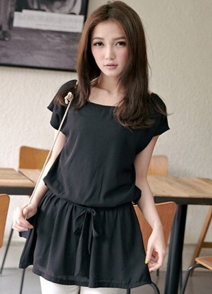 BM71340 Korean Blouse Black