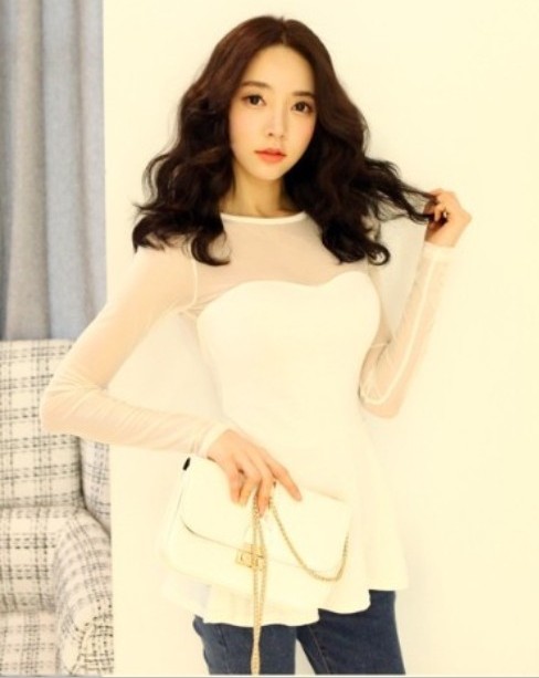 BM71344 Peplum Top As Picture