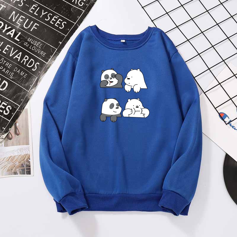 KW80784 Pandabear Women's Hoodie Blue