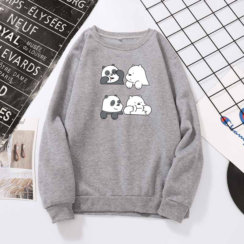 KW80784 Pandabear Women's Hoodie Grey