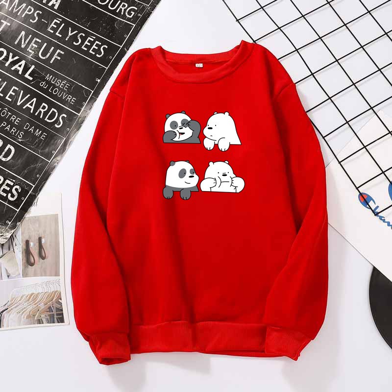 KW80784 Pandabear Women's Hoodie Red