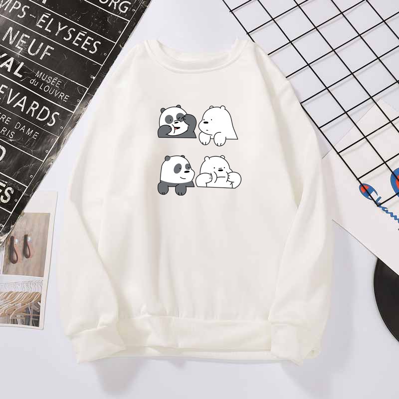 KW80784 Pandabear Women's Hoodie White