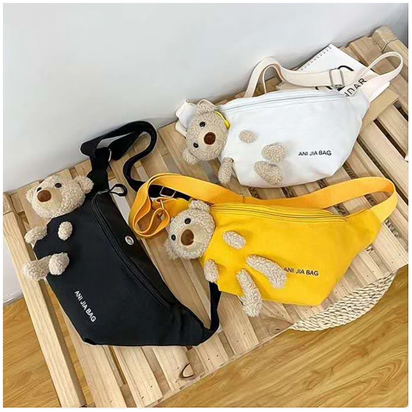 KW80790 Bear Chest Bag White
