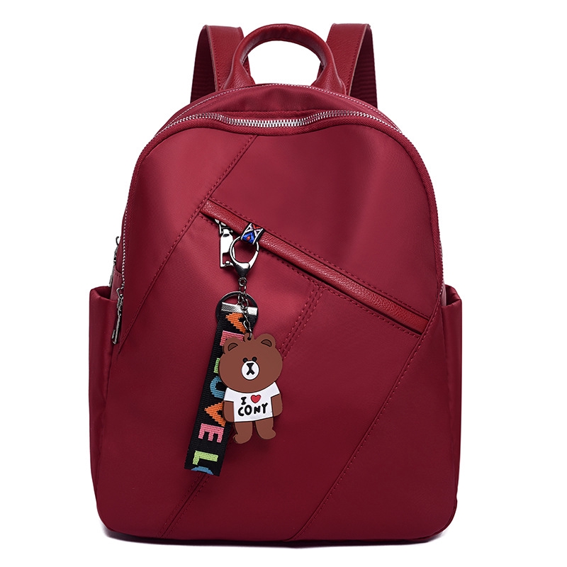 KW80793 Casual Backpack + Keychain Red