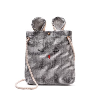 KW80802 Mini Canvas Cute Bag Grey