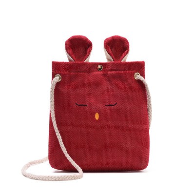 KW80802 Mini Canvas Cute Bag Red