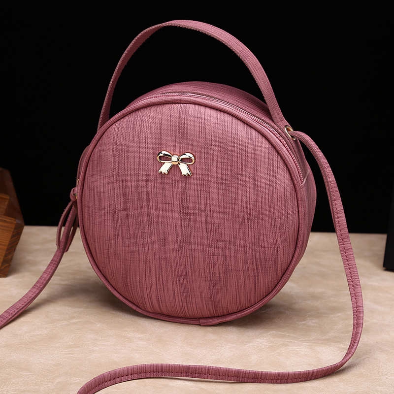 KW80806  Women's Ribbon Round Bag As Picture