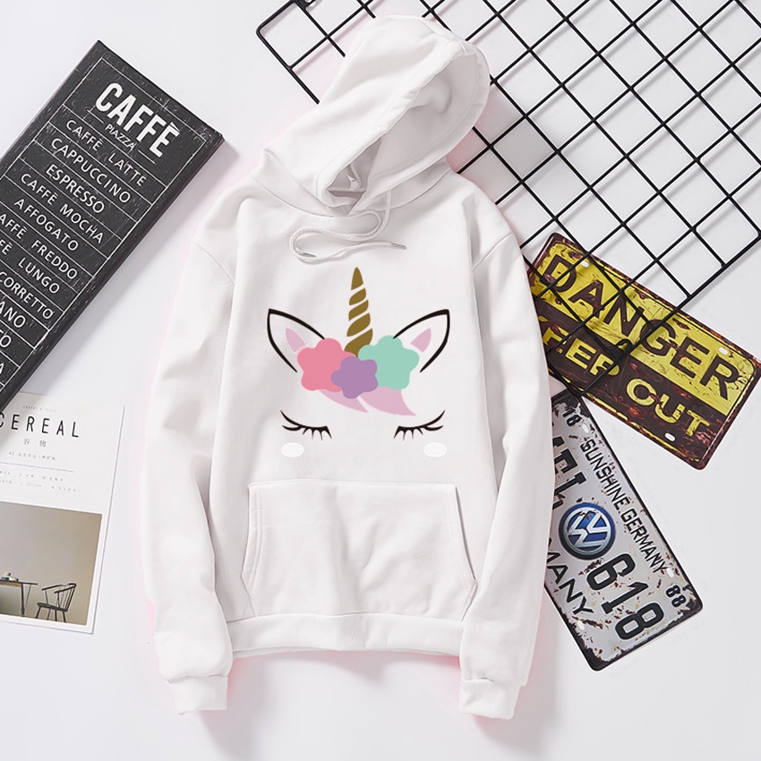 KW80807 Women's Hoodie Top White